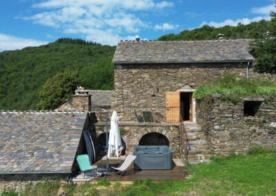 Terrasse et spa Chambre d'hôtes L'échappée Belle