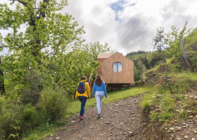 chemin menant à la cabane