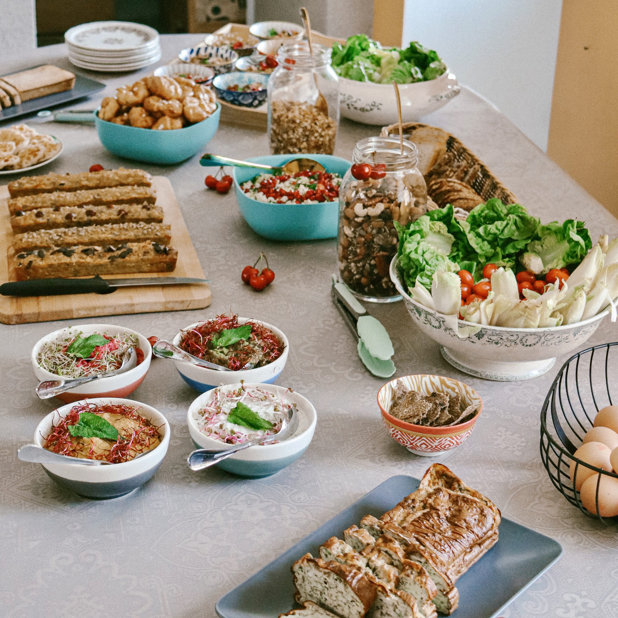 vos brucnhs sur demande, un buffet sucré et salé